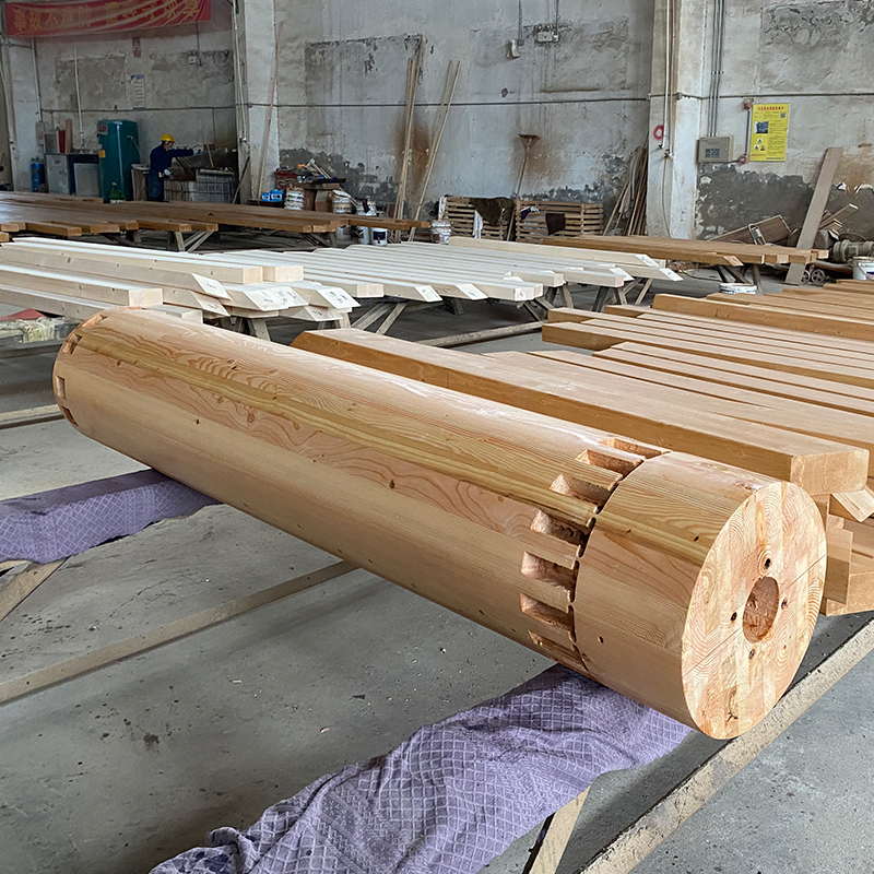 Coluna Glulam Redonda Douglas Fir Coluna Glulam Redonda Douglas Fir