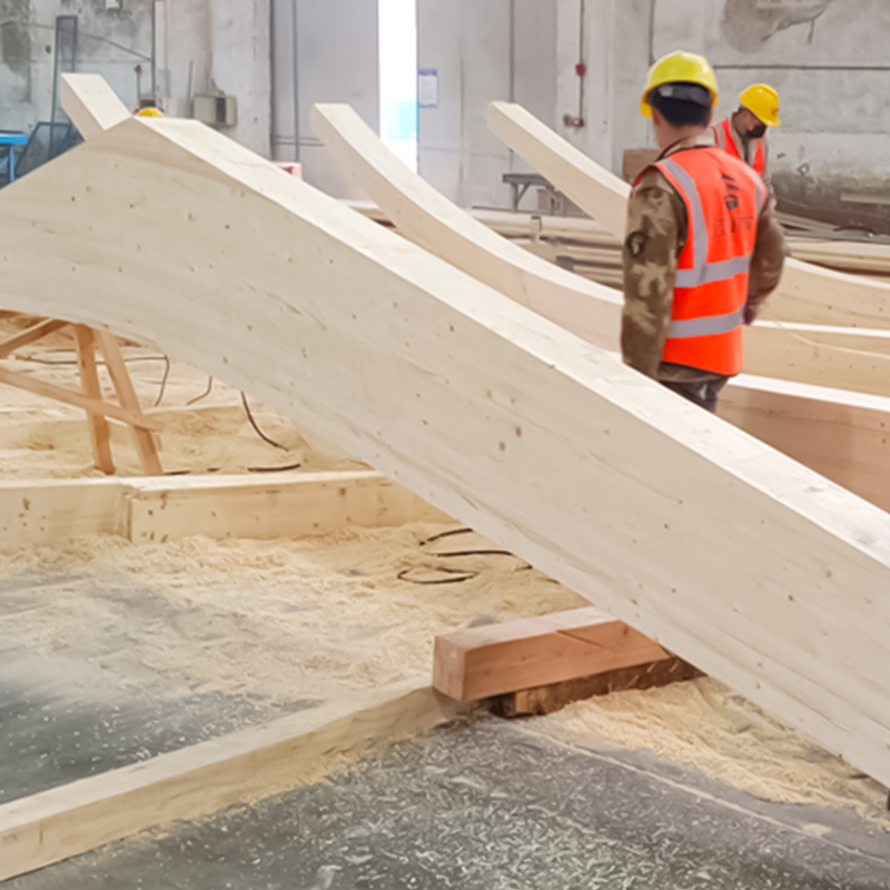 Spruce Glulam em formato especial Spruce Glulam em formato especial