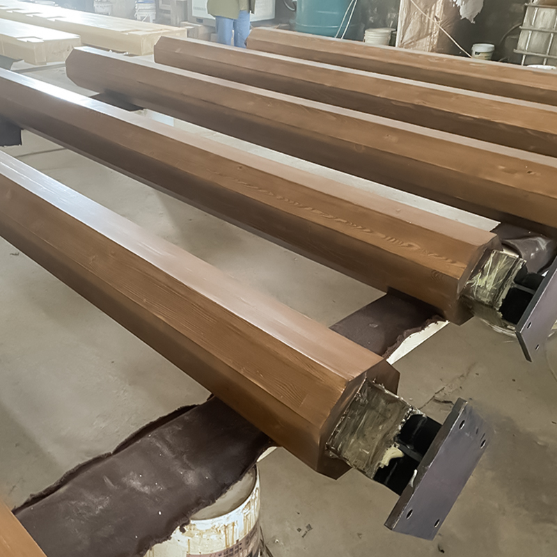 Glulam de formato especial de pinho Glulam de formato especial de pinho