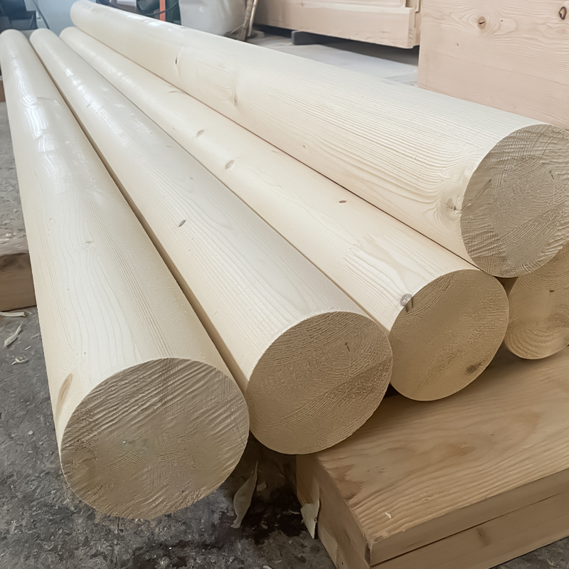 Coluna Glulam Redonda Spruce