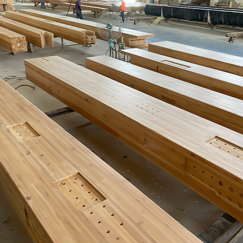 Viga e poste Douglas Fir Glulam Viga e poste Douglas Fir Glulam