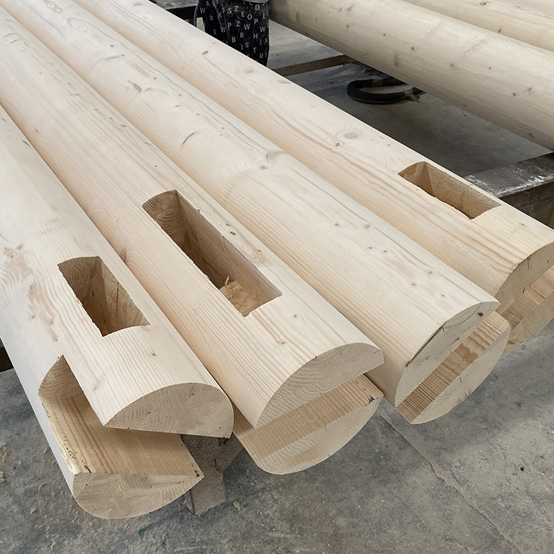 Viga e poste Glulam de pinho