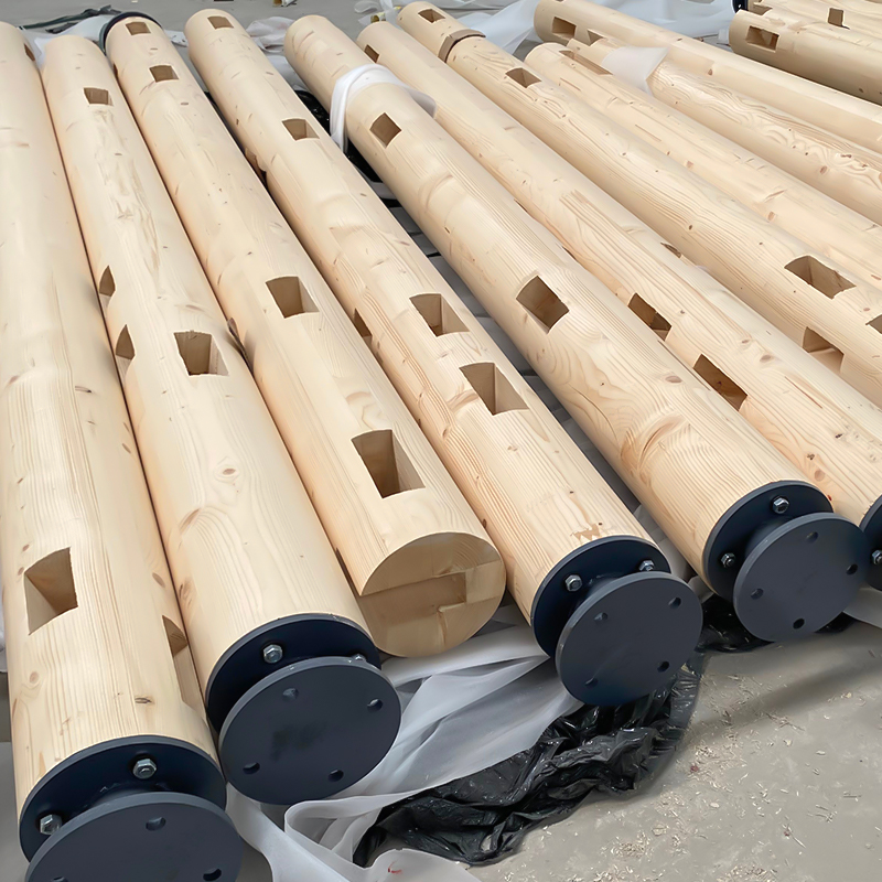 Viga e poste Glulam de pinho