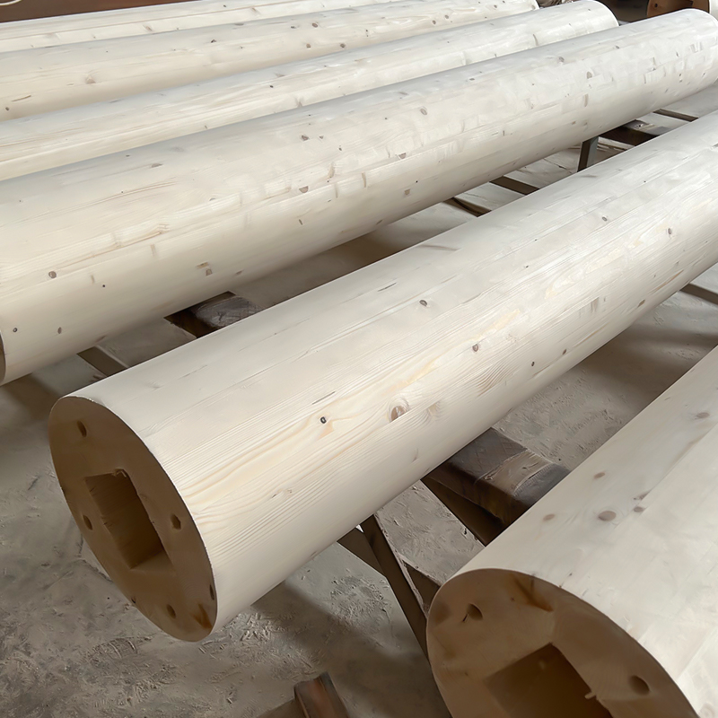 Viga e poste Glulam de pinho
