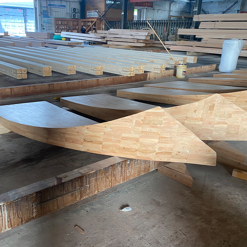 Glulam em formato especial de abeto Douglas Glulam em formato especial de abeto Douglas