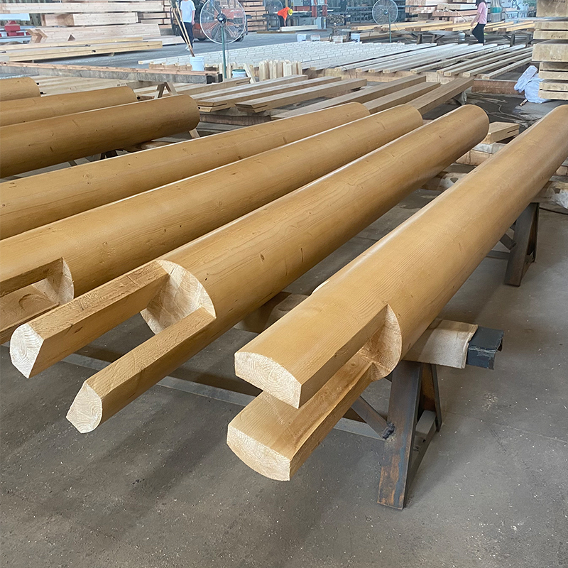 Coluna Glulam Redonda Spruce Coluna Glulam Redonda Spruce