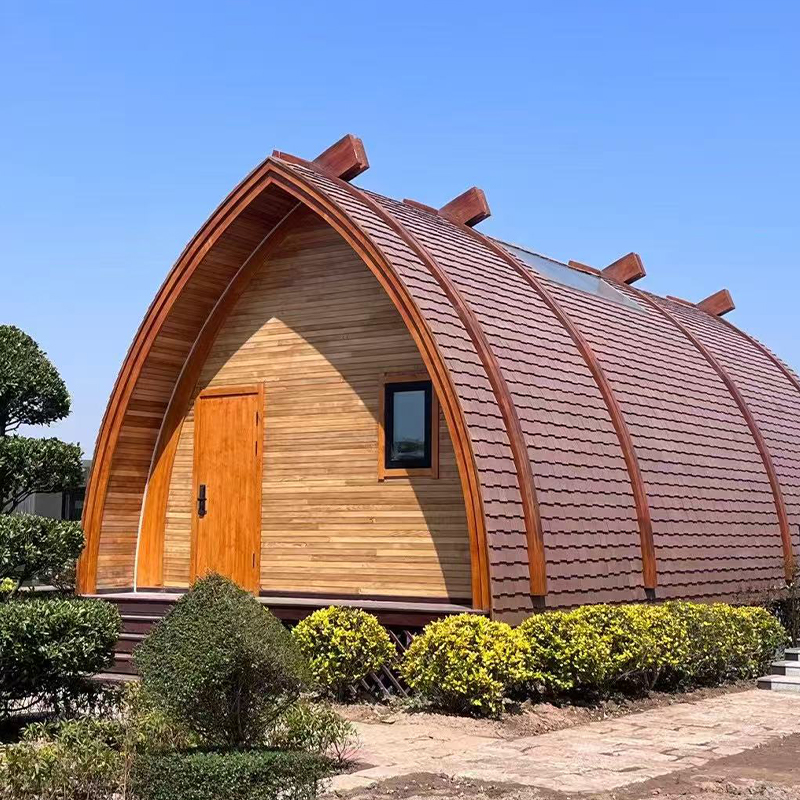 Casa de barcos pré-fabricada de madeira